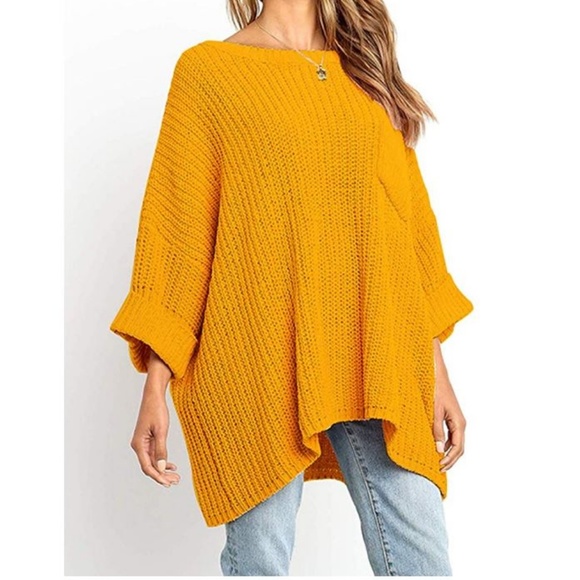 Sweaters - Women’s Winter Long Knitted Sweater Pullover – S